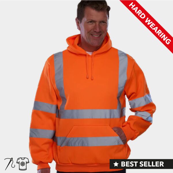 Hi-Vis Pull Over Hoodie (HVK05) Thumbnail