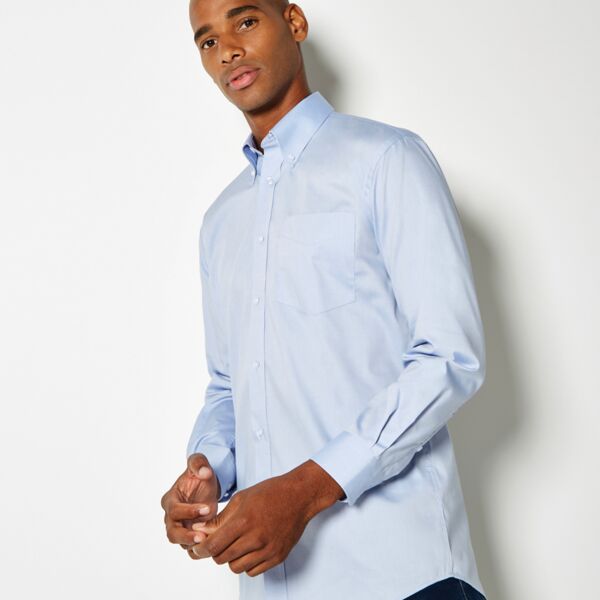 Kustom Kit Premium Long Sleeve Classic Fit Oxford Shirt (KK105) Thumbnail
