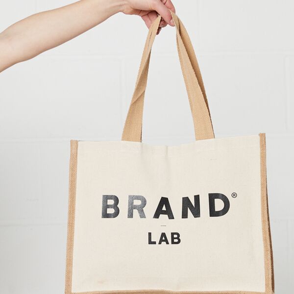 Brand Lab Jute and Canvas Shopper Thumbnail