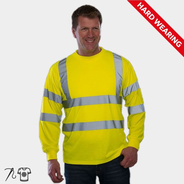 Hi-Vis Long Sleeve T-Shirt (HVJ420) Thumbnail