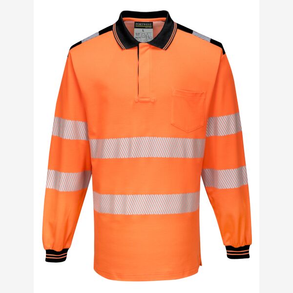 PW3 Hi-Vis Polo Shirt L/S Thumbnail