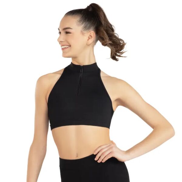 Mock Neck Zip Front Bra Thumbnail